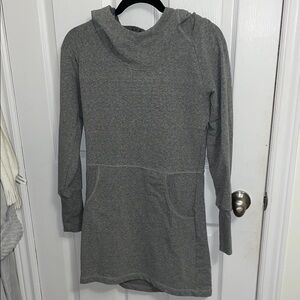 Lole Charcoal Long Sleeve Hooded Dress